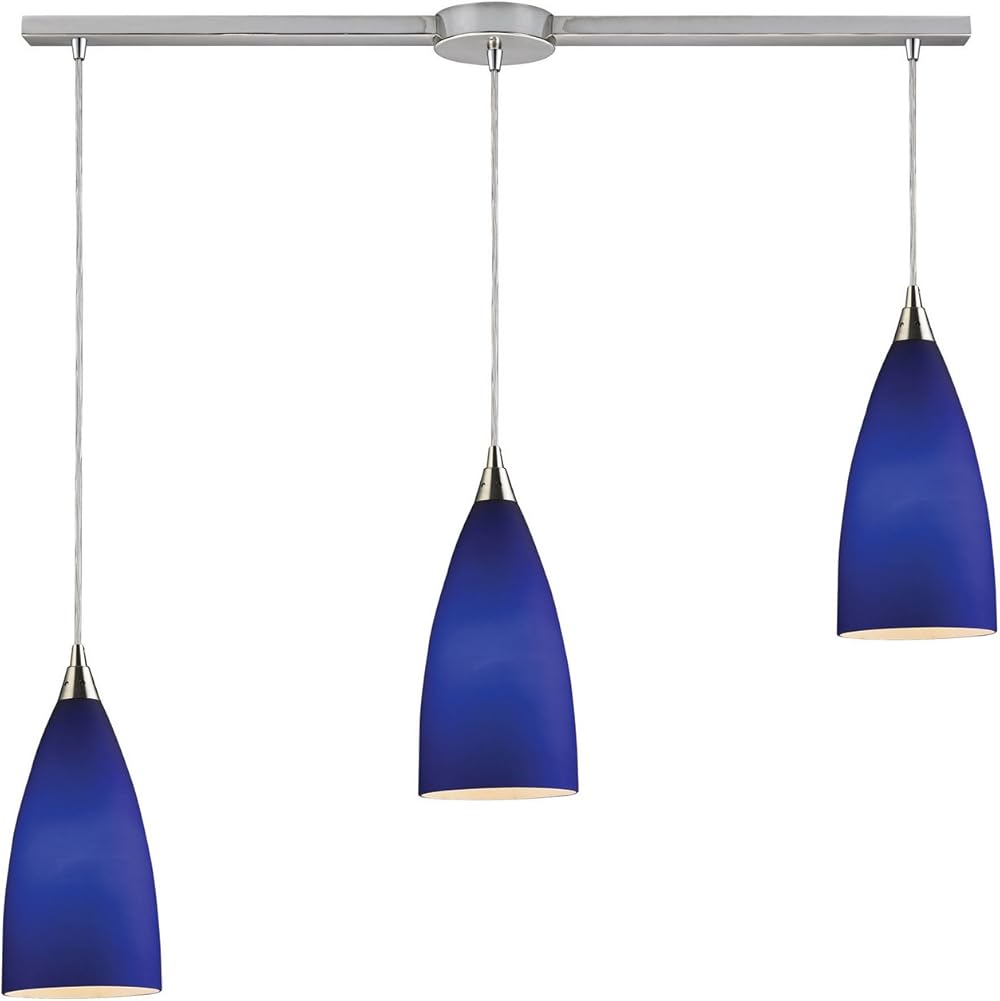 2581/3L Vesta Configurable Multi Satin Nickel Finish pendant light, 36W X 5D X 12H