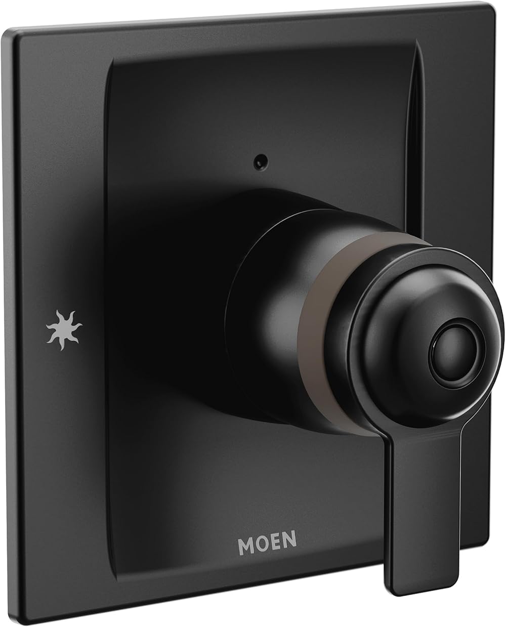 Moen TS3100BL 90 Degree ExactTemp Thermostatic Shower Trim Kit, Valve Required, Matte Black