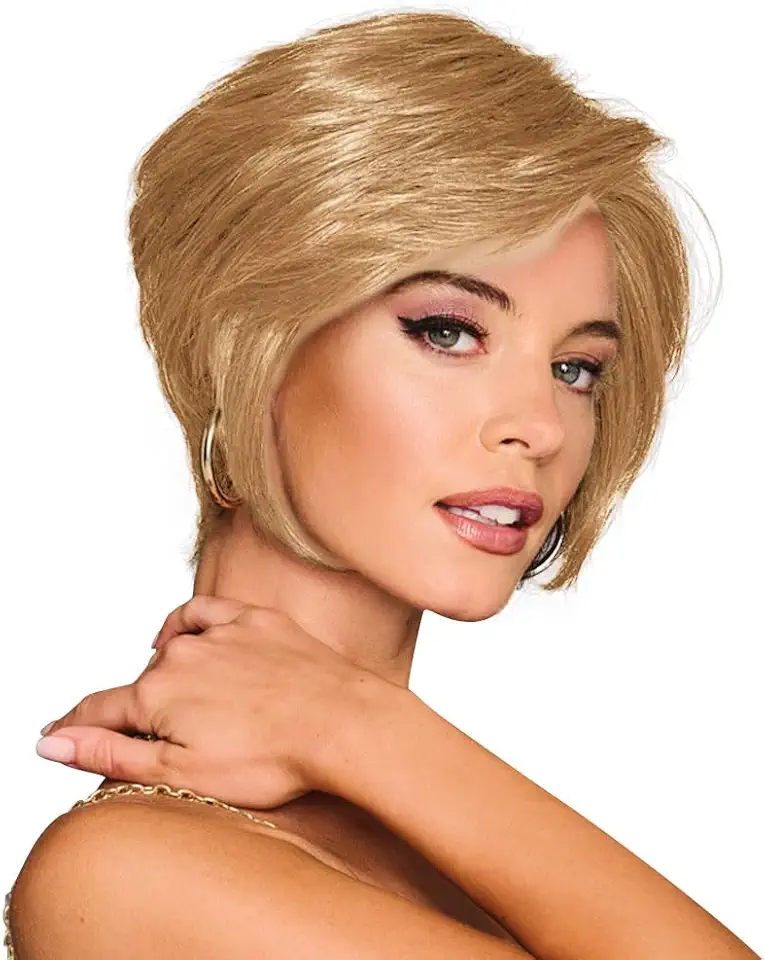 Gabor Best In Class Layered Chin-Length Boycut Wig by Hairuwear, Average Cap, GF14-22SS Wheat