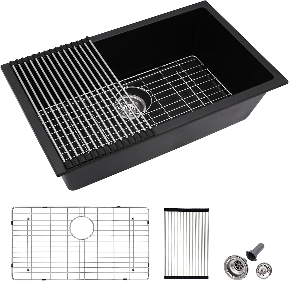 33 Granite Composite Kitchen Sink - Fulorni 33