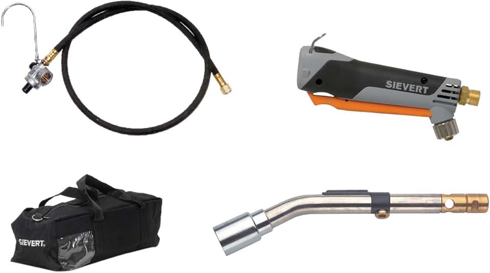 Sievert Industries RKD-4 Repair Kit Handle, Burner, Hose and Regulator Assembly, Canvas Carrying Bag