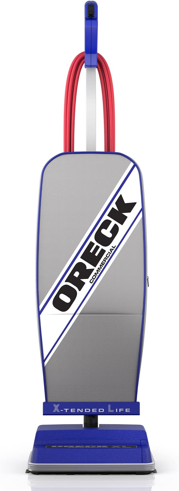 Oreck Commercial XL Upright Corded Vacuum Cleaner, Bagged Professional Commercial Pro Grade, for Carpet and Hard Floor, Powerful High-Speed Brush Roll, Large Cleaning Path, XL2100RHS, Gray/Blue