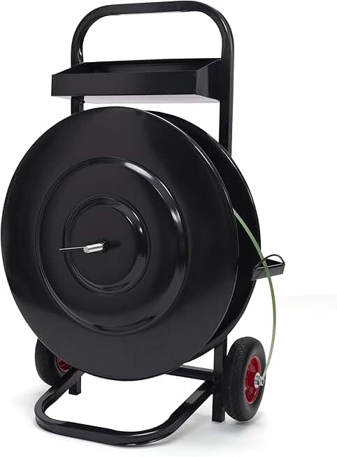 Strapping Deluxe Steel/Plastic Heavy Duty Strapping Dispenser for Poly and Steel Strapping