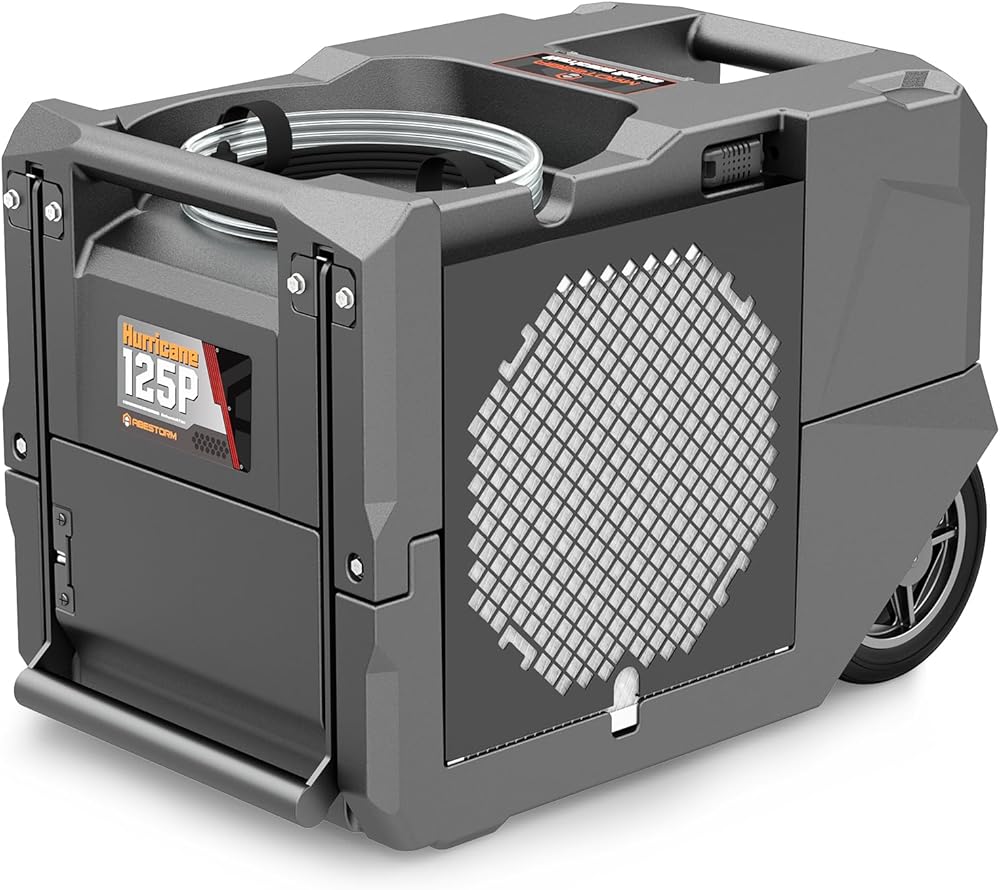 Abestorm LGR Commercial Dehumidifiers with Pump, 264 PPD Industrial Dehumidifiers for Large Spaces, Basement, Garage and Workshop, Water Damage Equipment, Drain Hose, Auto Defrosting, 5-Year Warranty