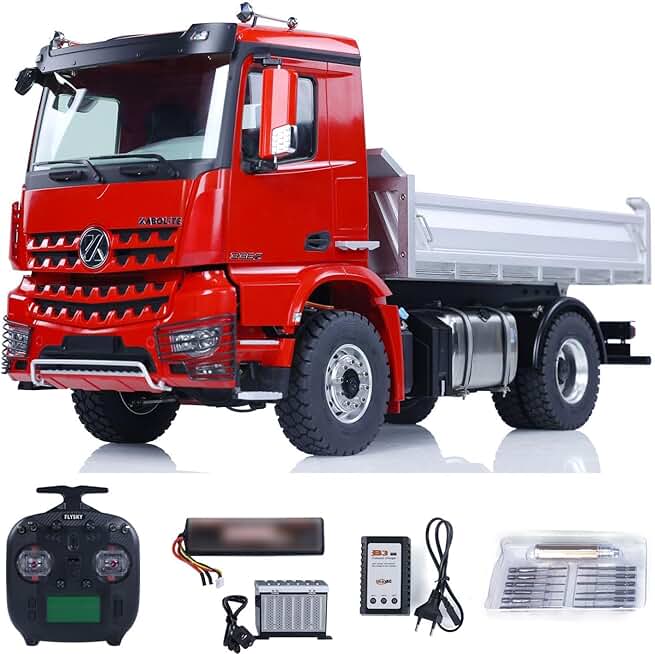 TOUCAN RC HOBBY 1/14 Scale 4X4 Metal Hydraulic Rc Dumper Truck Lowboy Tipper Huina Kabolite K3362 Sound System