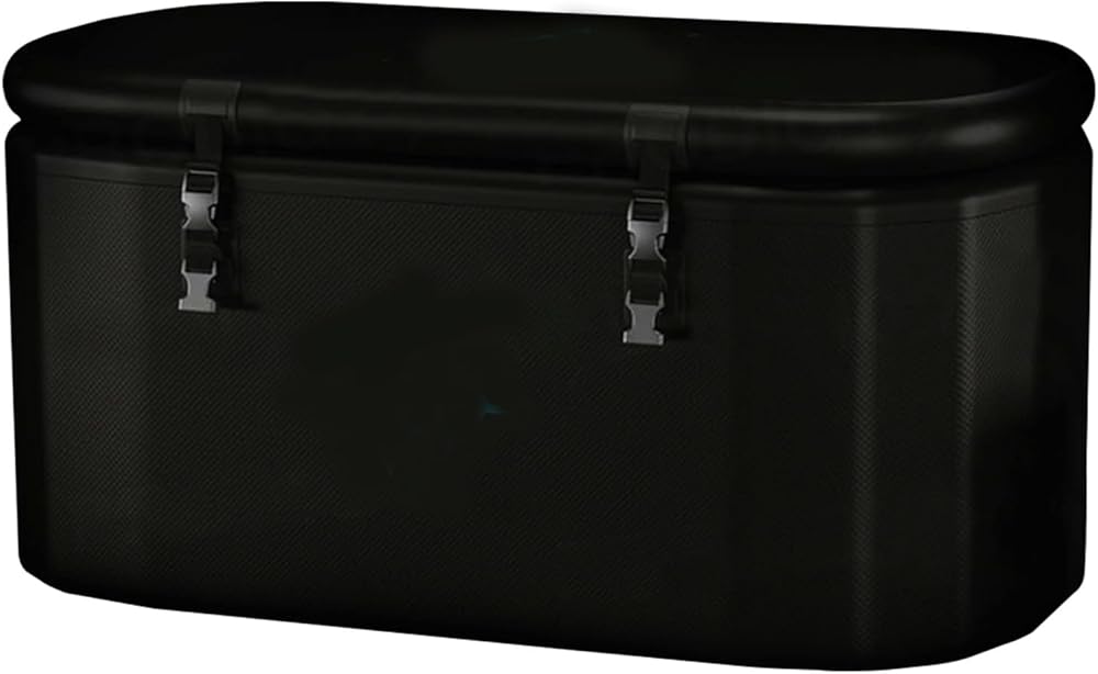 Inflatable Insulated Ice Bath Tub Foldable Cold Plunge Tub for Athletes Freestanding Soaking Tub Cold Plunge Therapy Polar Plunge Tub Water Chiller Compatible Cold Plunge Outdoor