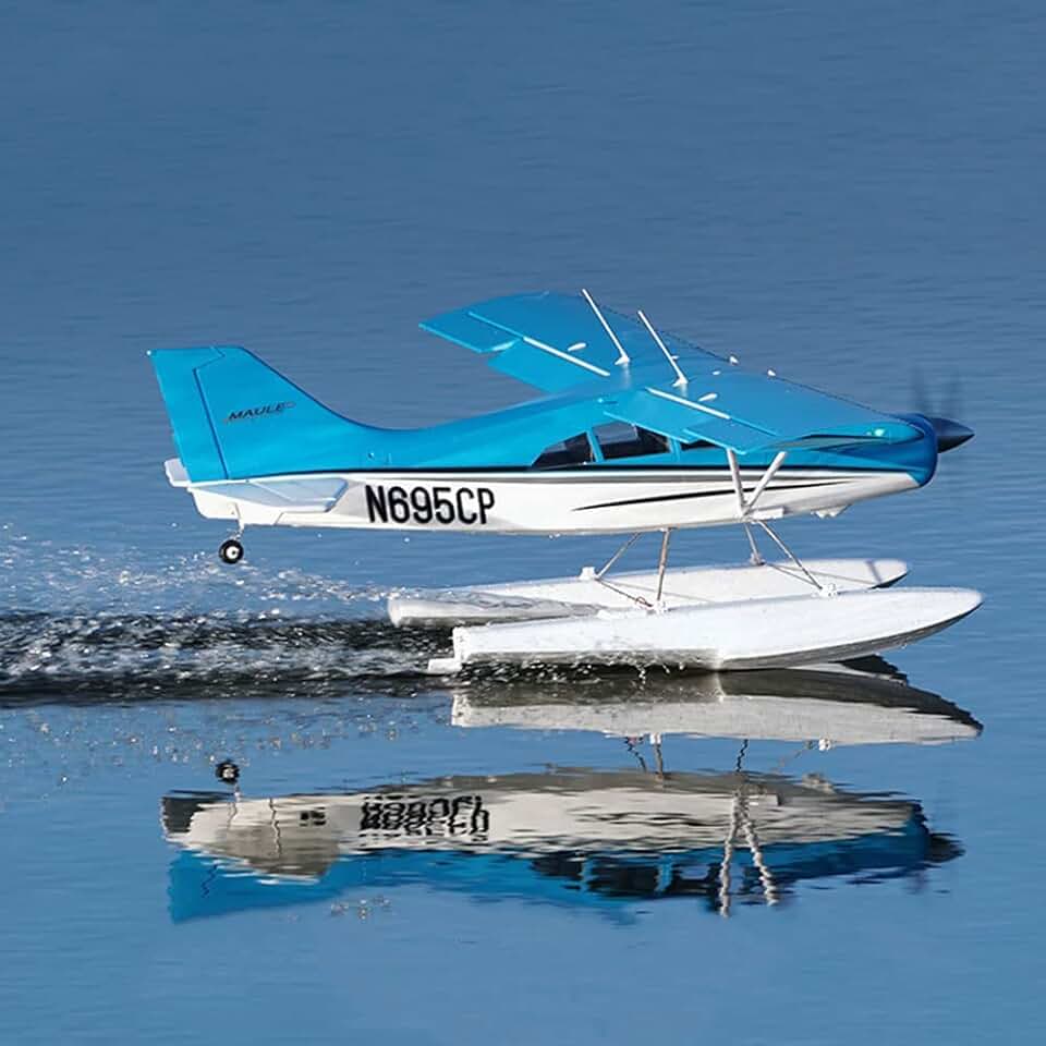 RC Airplane for Adult Plane 1500mm Wingspan Large RC Aircraft Sea-air Brushless Motor 3541-KV1050 Electric Remote Control Fixed Wing Glide Machine, LED Light Water Gliding Jet Model RC Plane