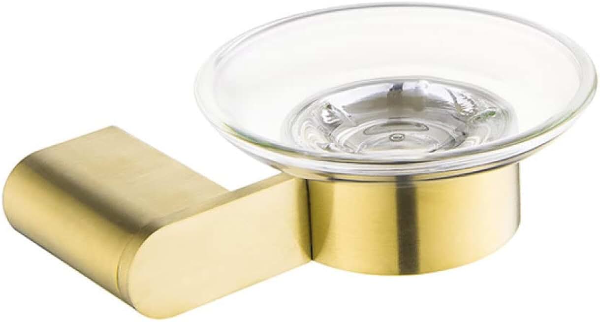 Golden Bath Hardware Sets 304 Stainless Steel Brushed Soap Dishes Robe Hook Towel Bars Rack Bathroom Accessories,1PC Towel Racks