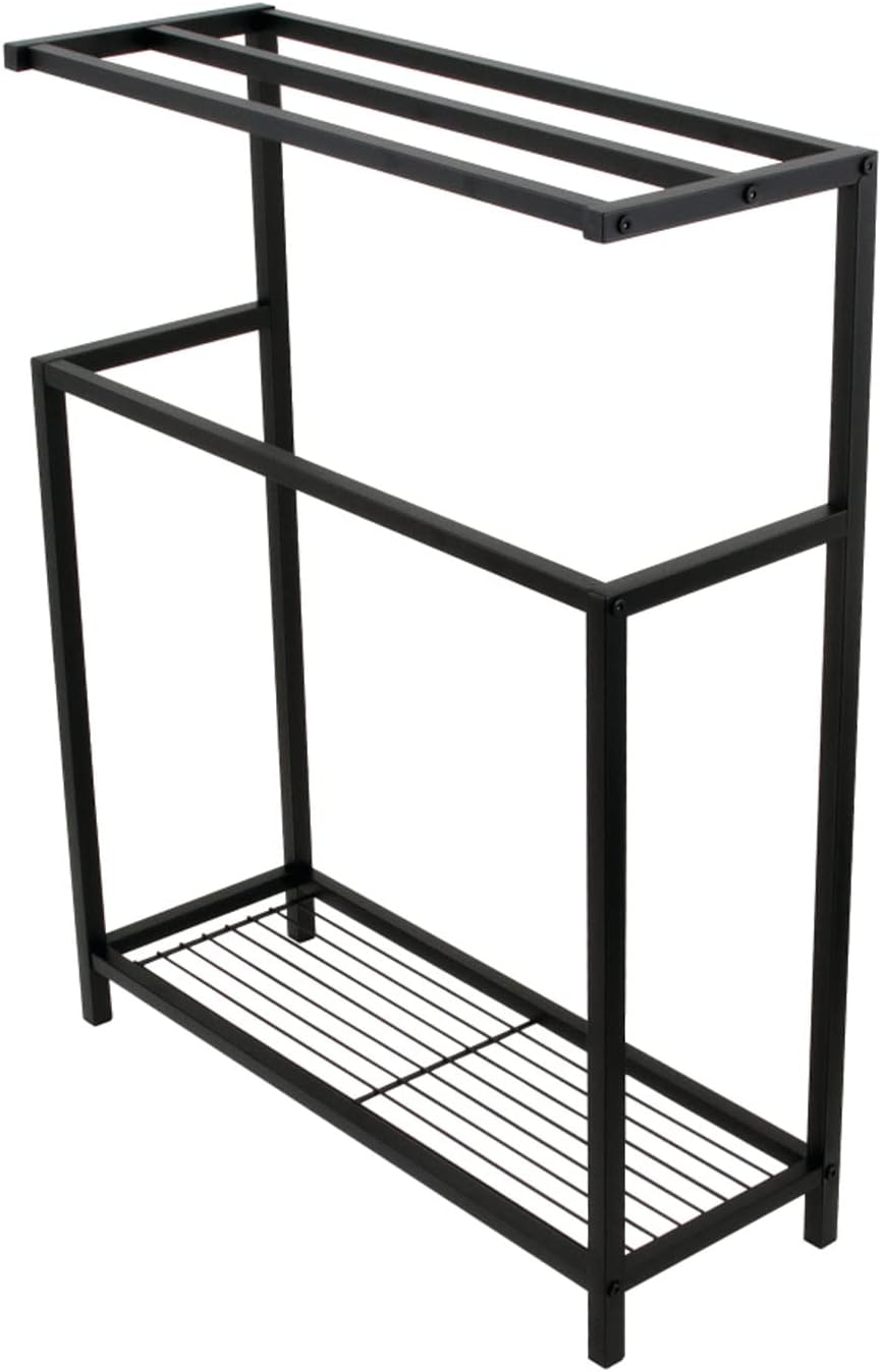Kingston Brass SCC8360 Edenscape Freestanding Iron -Towel Rack, Matte Black
