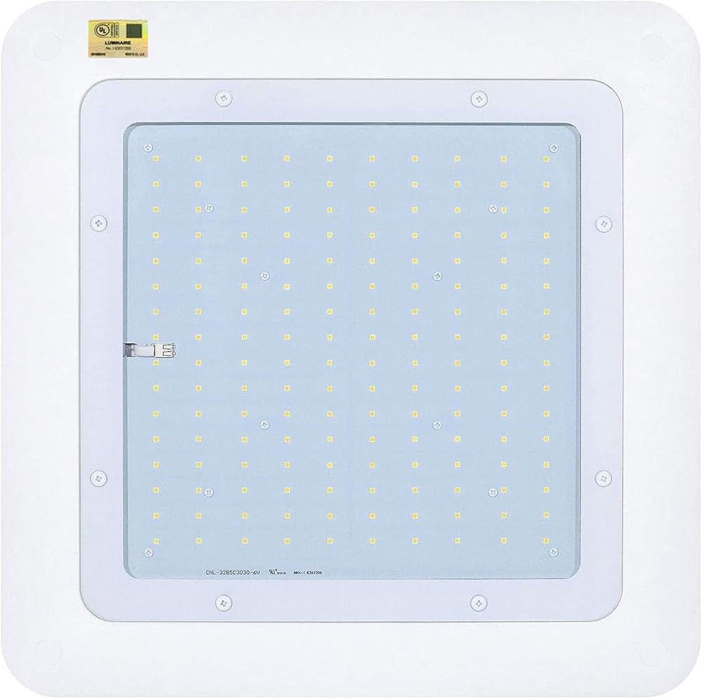 Hytronics 200W LED Canopy Light,28000 Lumens,600-850W HPS/HID Replacement,140 LM/W, 5700K Cool White, Waterproof and Outdoor Rated, DLC&UL Listed, Gas Station, Street, Area & Outdoor Lighting, White.