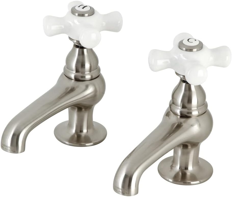 Kingston Brass CC9L8 Vintage Basin Faucet, Brushed Nickel
