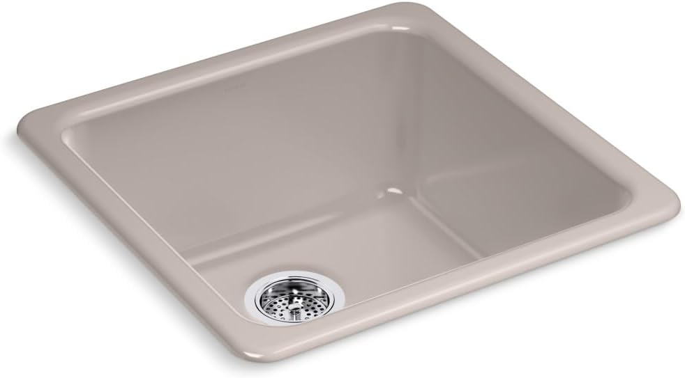 Iron/Tones 21 in. Top-/Undermount Single-Bowl Bar Sink