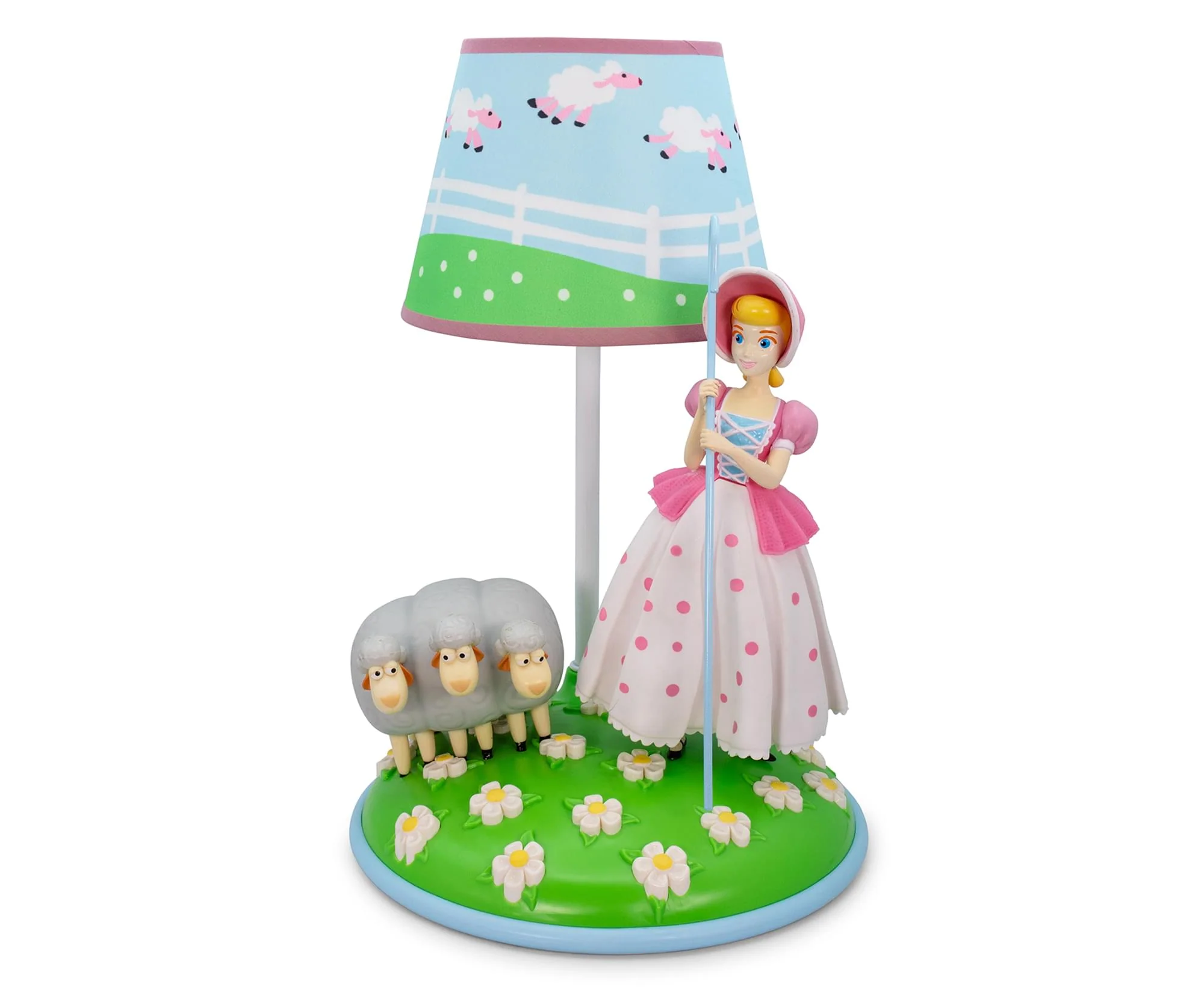 Disney Pixar Toy Story Bo Peep and Sheep Desk Lamp with Removable Figurine