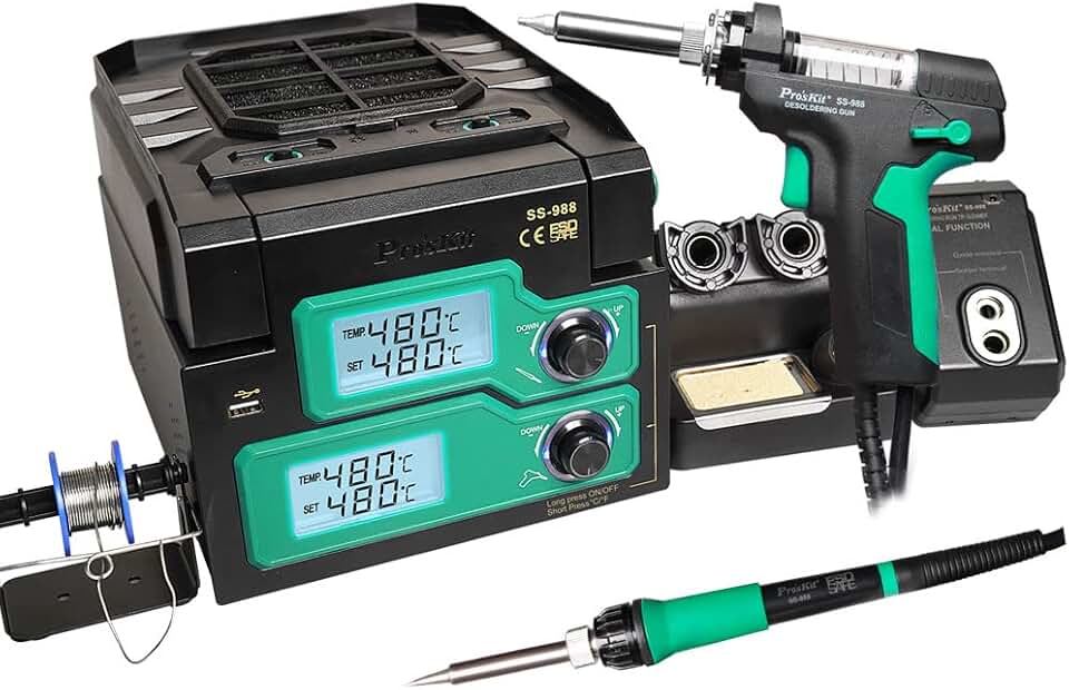 ProsKit 6 in 1 Multifunction Soldering Iron/Desoldering Station