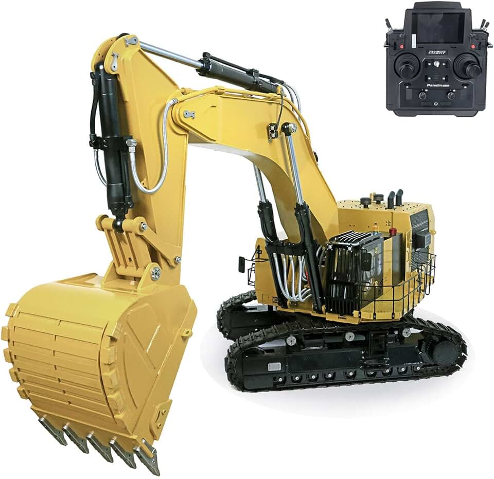 1/14 RC Hydraulic Excavator 6015B Metal Remote Control Heavy Duty Diggers Model for Adult Hobby