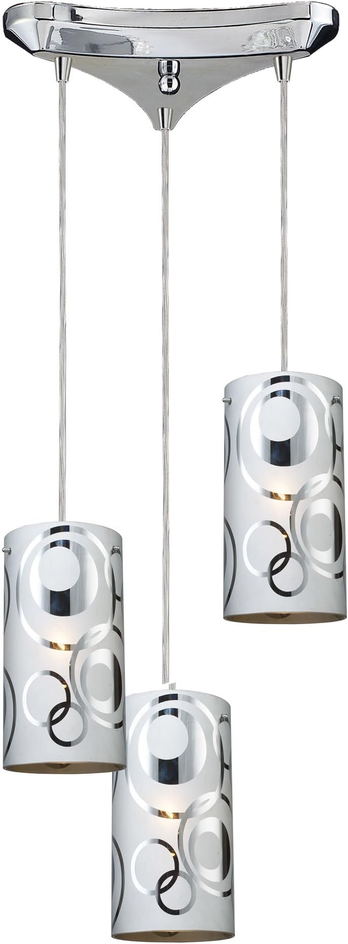 Elk 31076/3 Chromia 3-Light Pendant in Polished Chrome
