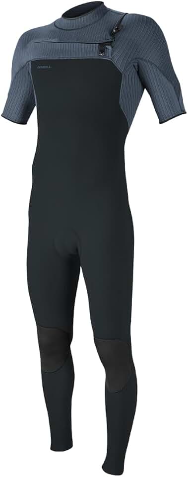 O Neill Hyperfreak 2mm Chest Zip SS Fullsuit HH8-Gunmetal-CadetBlue L