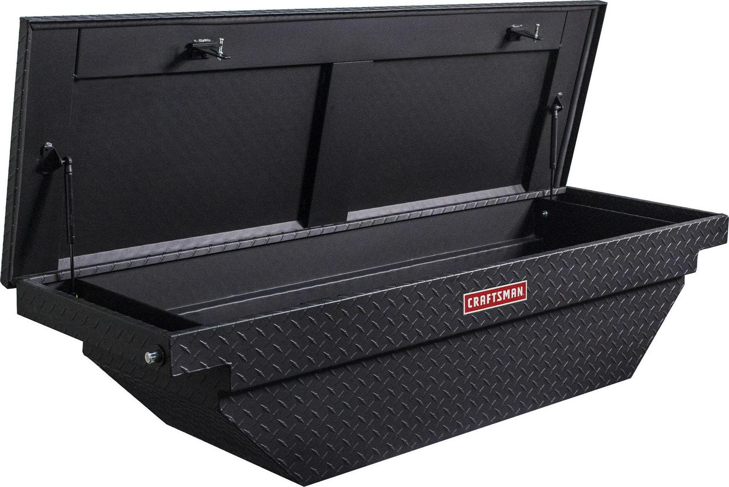 CRAFTSMAN 61.5-in x 20-in x 13-in Matte Black Aluminum Crossover Truck Tool Box