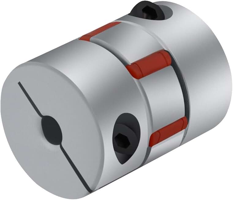 Couple D40L50 Flexible Plum Clamp Motorcoupler Shaft Size Jaw Shaft Coupling/8/10/12/14/16/18/20/22mm 1Pcs(Machining Keyway)