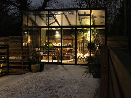 Exaco Janssens Modern M34/M36 Greenhouse- Sloped Roof