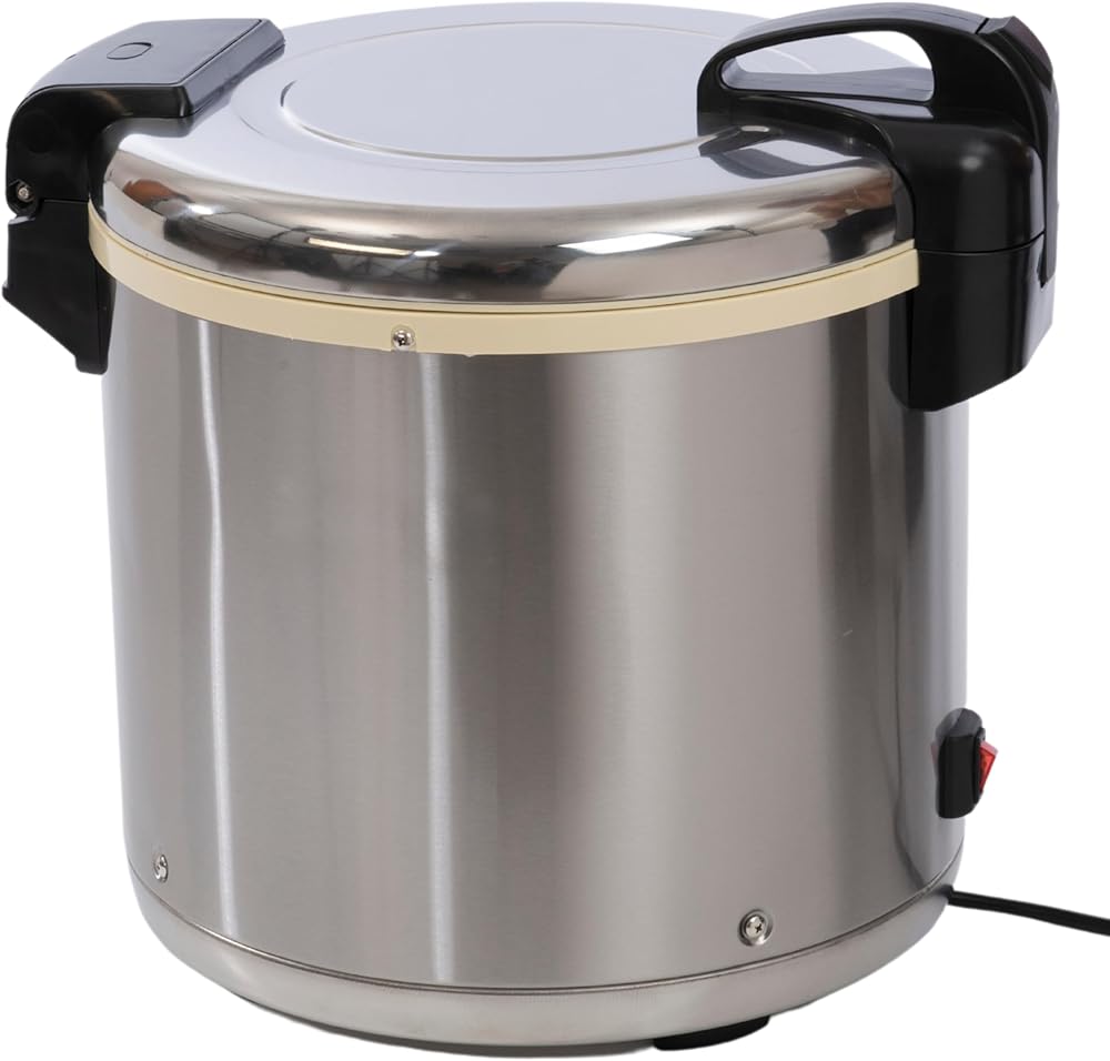 FSE RW-E50 50 Cup Electric Rice Warmer with Non-Stick Inner Pot, Plastic Oversized Spatula