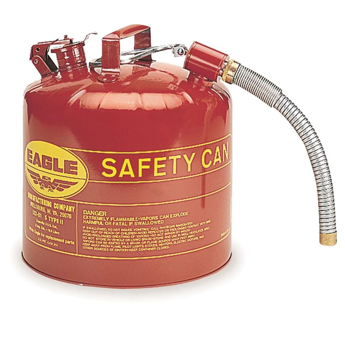 Eagle 5-gal. Type II Safety Fuel Can