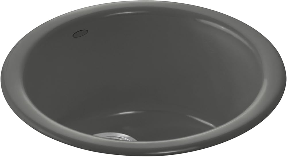 Kohler K-6565-58 Porto Fino Self-Rimming/ Undercounter Entertainment Sink, Thunder Grey