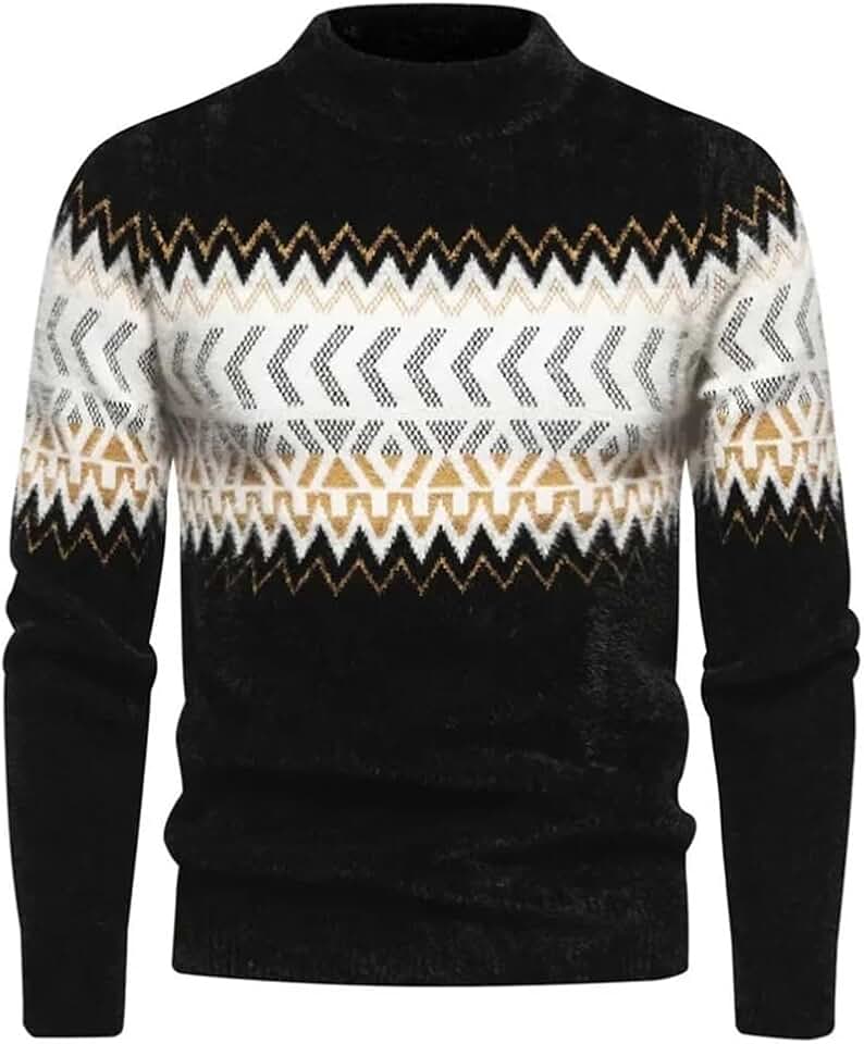 Autumn Men's Pullover Sweater is Soft Comfortable Fashionable and Warm Sweater Pullover(2XL)