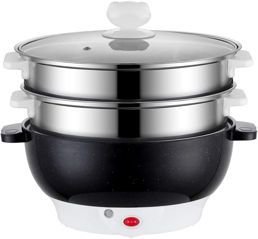 DFHBFG Multifunctional Electric Cooker Heating Pan Electric Stew Cooking Pot Machine Hotpot Noodles Eggs Soup Steamer Rice Cooker