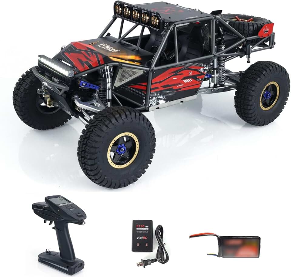 Capo 1/8 U4 RC Crawler Truck 2 Speeds Smoke Unit Motor Servo ESC Light Sound System Remote Control Racing Truck CD1582X