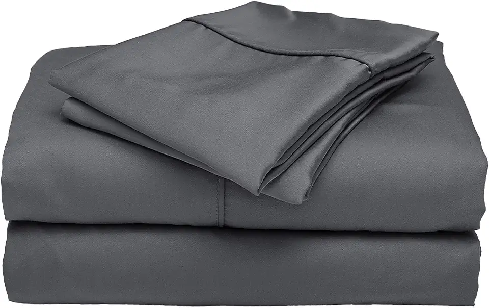 ettitude 100% Lyocell from Organic Bamboo Standard Sheet Set (Queen-Slate) Hypoallergenic, Breathable, Temperature-Regulating, Silky-Soft Sateen, Deep Pockets, Eco-Friendly