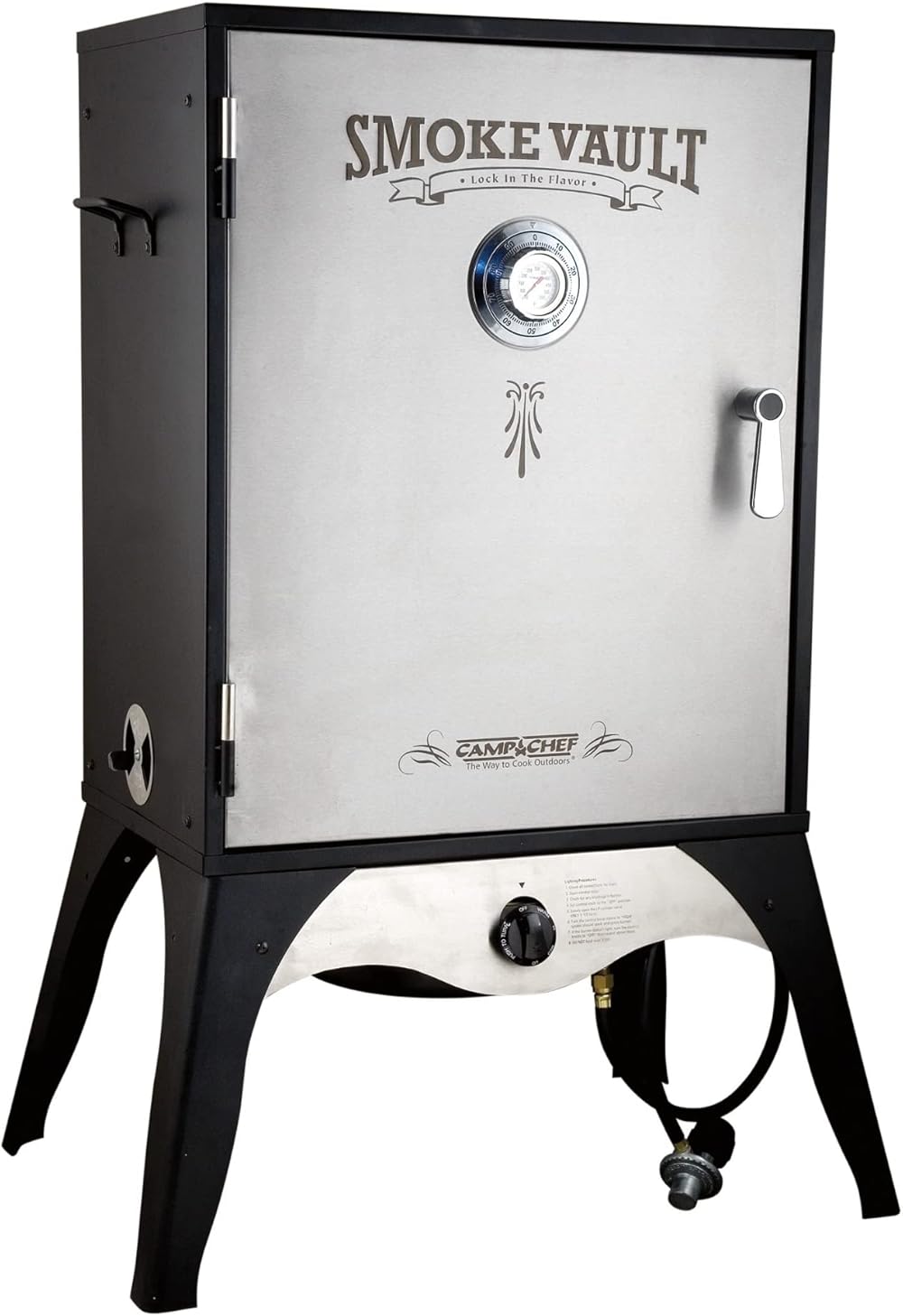 Camp Chef Smoke Vault - Vertical, Propane Meat Smoker for Outdoor Cooking of Meat, Pies & More - 150°F to 350°F Range - 24
