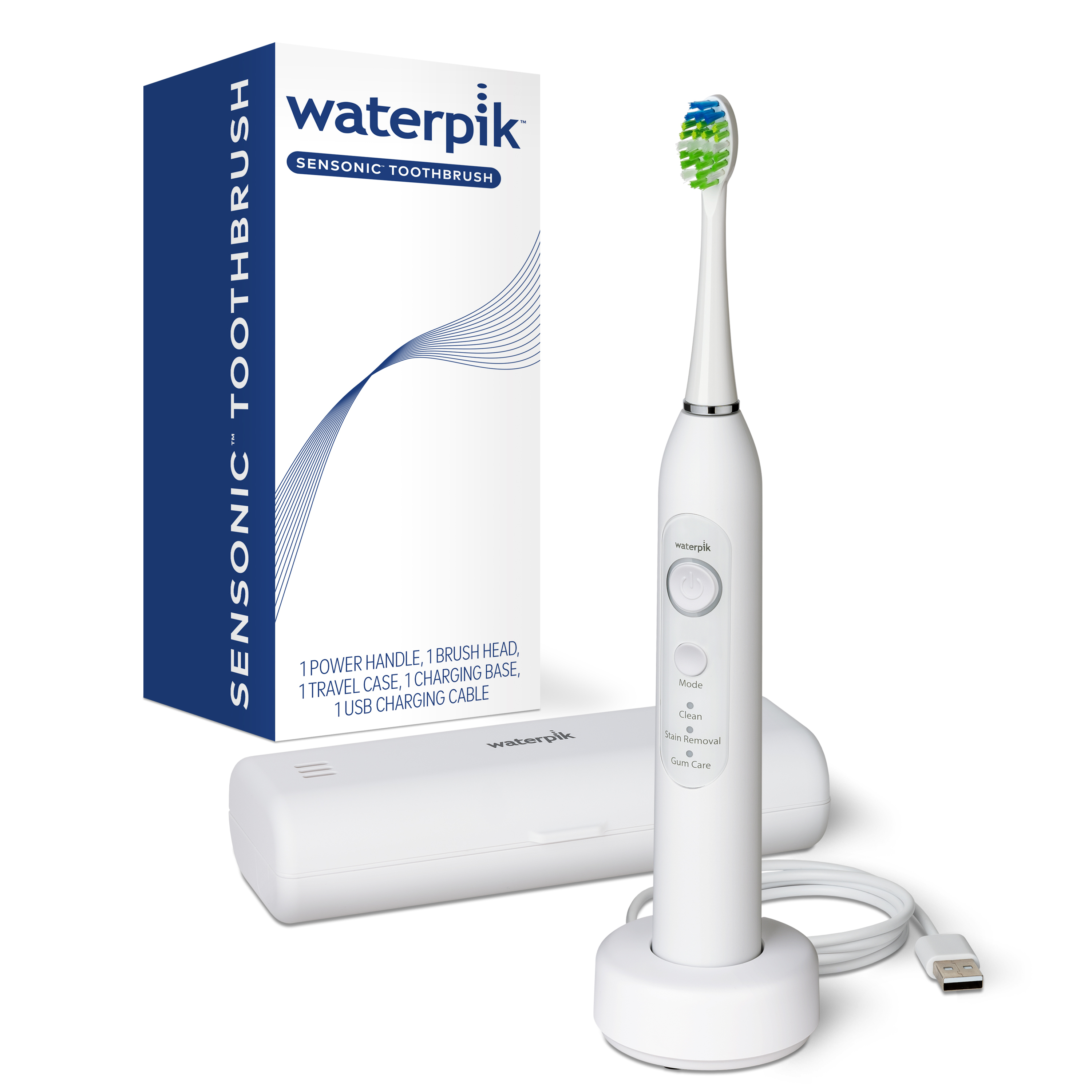 Waterpik Sensonic Sonic Electric Toothbrush, White STW-03