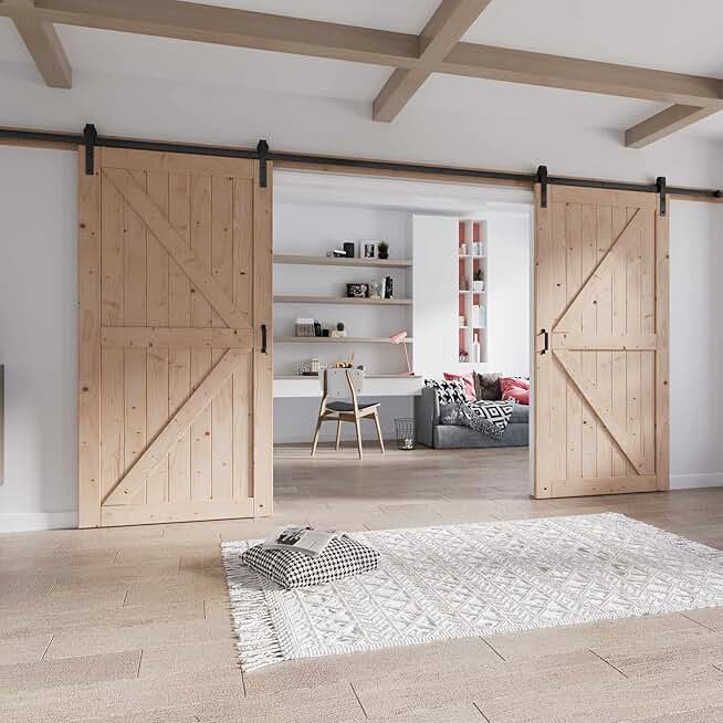 42 Double Barn Door with Hardware Included (84 barn Door)