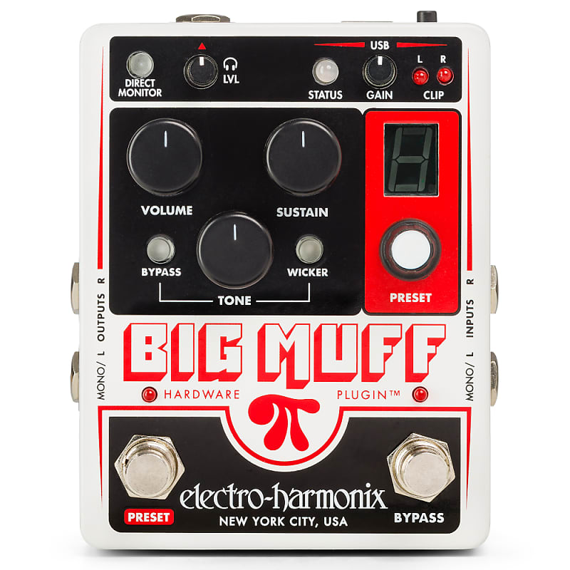 Electro Harmonix EHX Big Muff Pi Hardware Plugin effects pedal, NEW