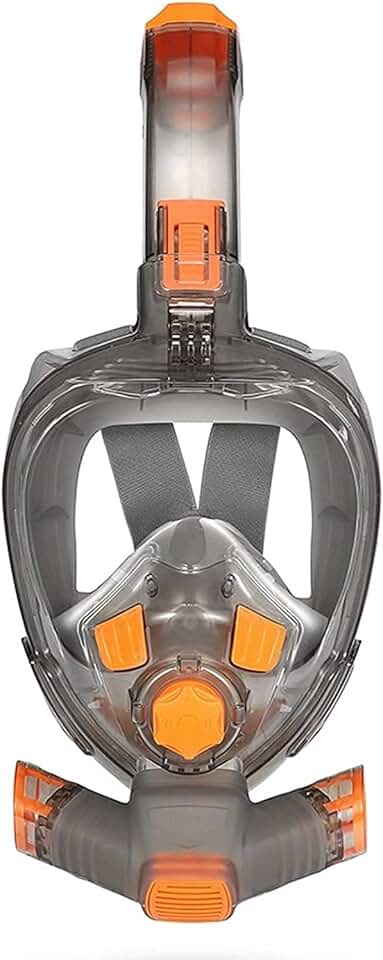 Full Face Snorkel Mask Foldable Diving Masks Full Face Scuba Diving Mask for Adult Youth Anti Fog Goggles Underwater Wide View Transparent Snorkel Swimming Mask Masks