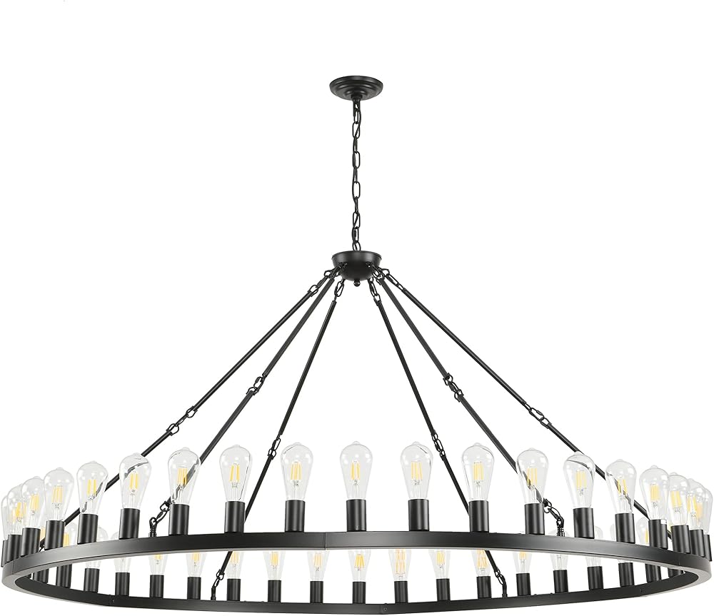 extra large wagon wheel chandelier farmhouse 64