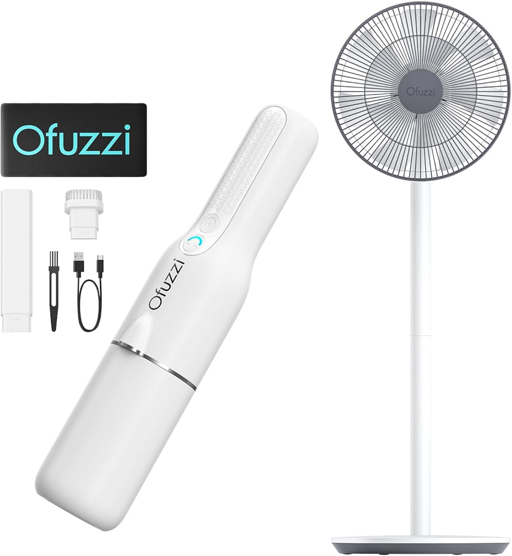 Ofuzzi Bundle-Slim H7 Pro Handheld Vacuum W-Breeze 10 Smart Fan
