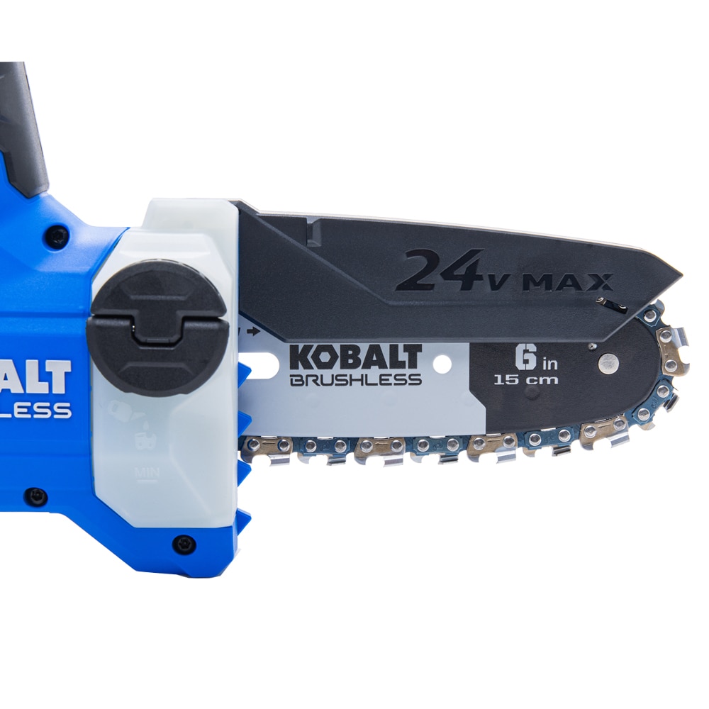 Kobalt 24-volt 6-in Brushless Battery 2 Amp 2 Ah Chainsaw (Battery and Charger Included)