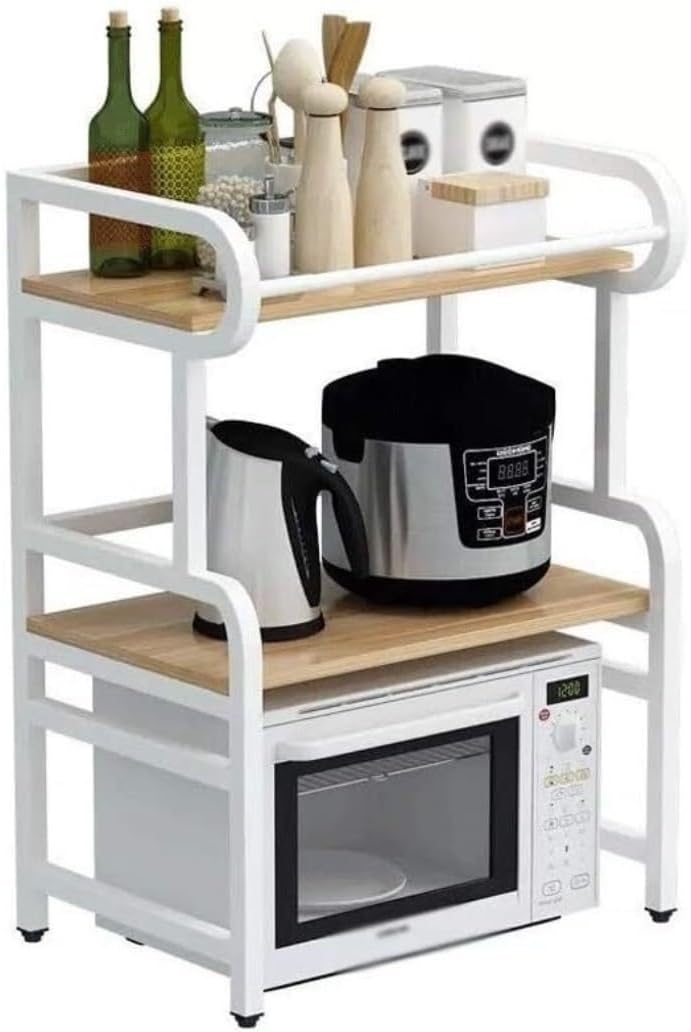 Microwave Stand Microwave Oven Rack Microwave Rack Kitchen Microwave Oven Rack Adjustable Microwave Rack Rice Cooker Oven Storage Stand Kitchen Storage Rack Microwave Shelf Microwave Stand Shelf (Col