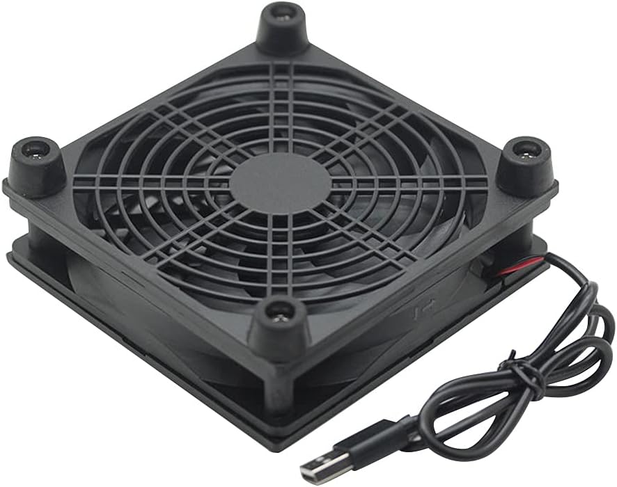 5V USB Router Fan TV Box Cooler 120mm PC DIY Cooler W/Screws Protective net Silent Desktop Fan