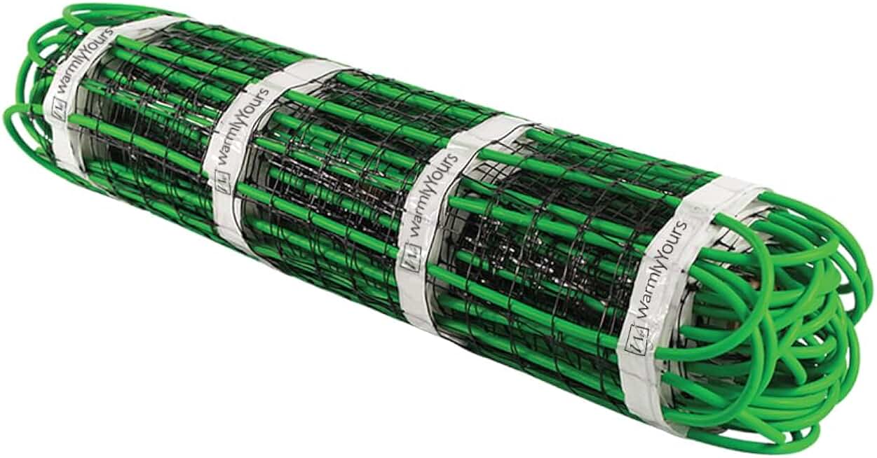 WarmlyYours WHMA-240-0215 Electric Radiant Heating Snow Melt Mat, 30 sq. ft. (2' x 15'), Green