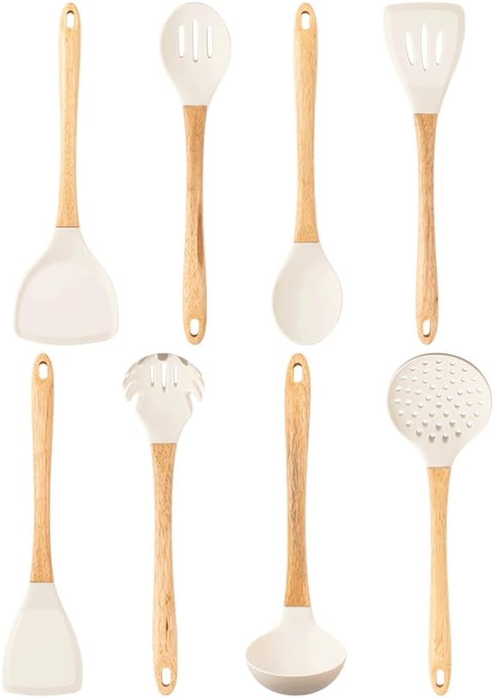 Non Stick Pot Silicone High-temperature Resistant Silicone Pot Shovel Soup Spoon Kitchen Utensils Set