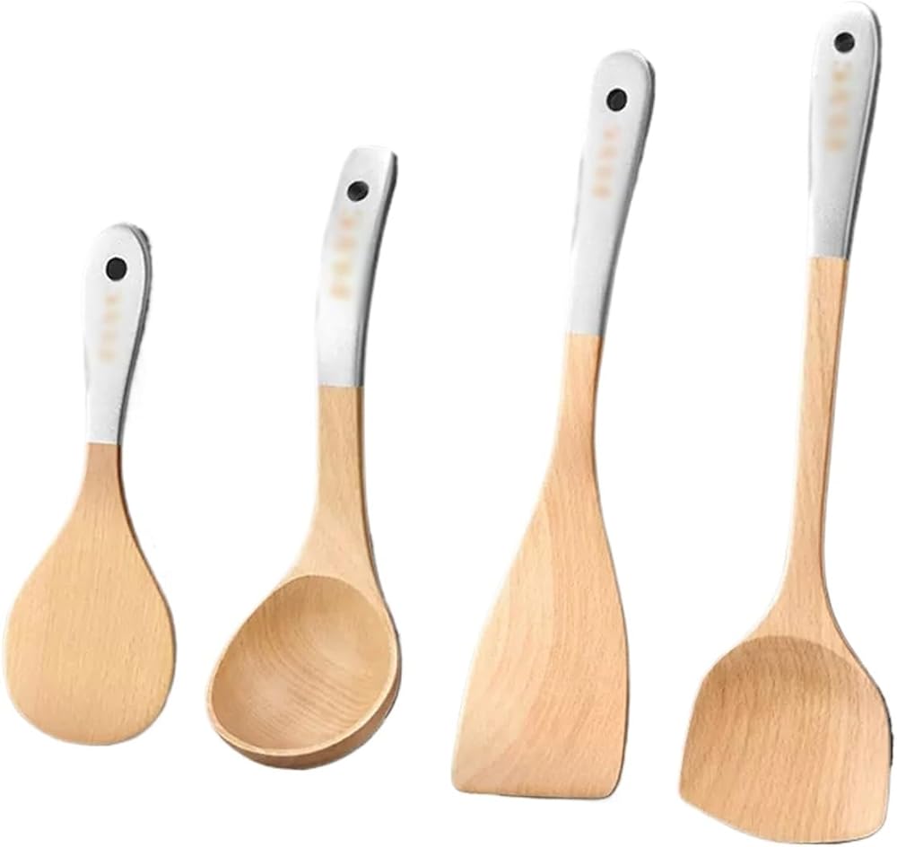DFHBFG Kitchen Utensil Set Cooking Baking Kitchen Tools Shovel Spoon, 4 pieces