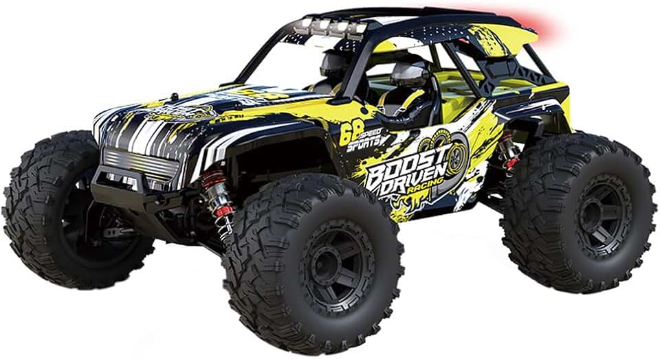 1/16 RC Truck 46KM/H RC Drift Car, 4WD Full Proportional 2.4G Off Road Rally Truck Fast Rally Car 550 Motor Electric Remote Control RC Vehicle RC Crawler Car Toy Birthday Xmas Gift for Adults