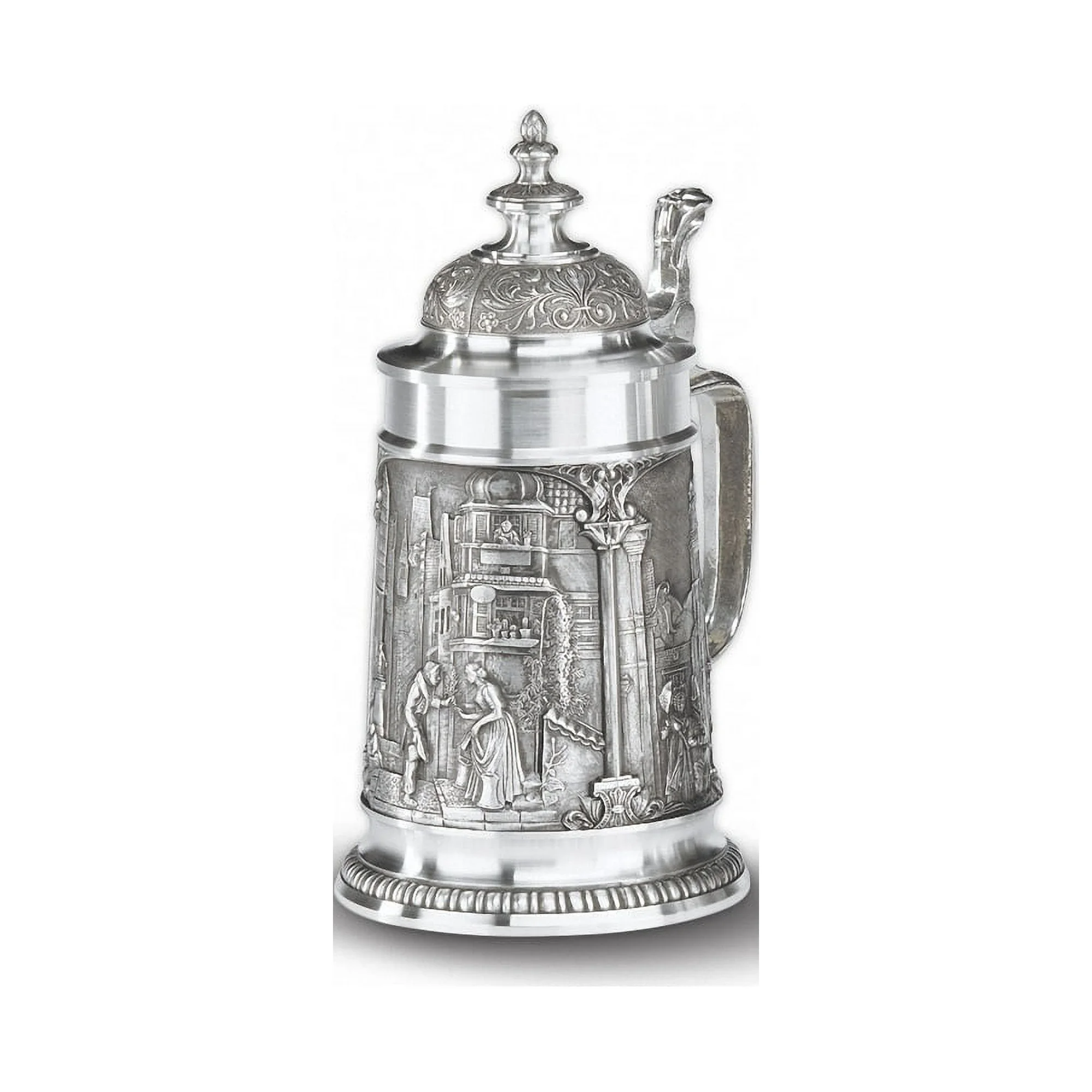 Beer stein 0,5 Liter with a pointed lid