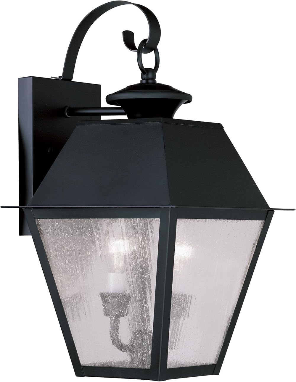 2165-04 Mansfield 2-Light Outdoor Wall Lantern, Black