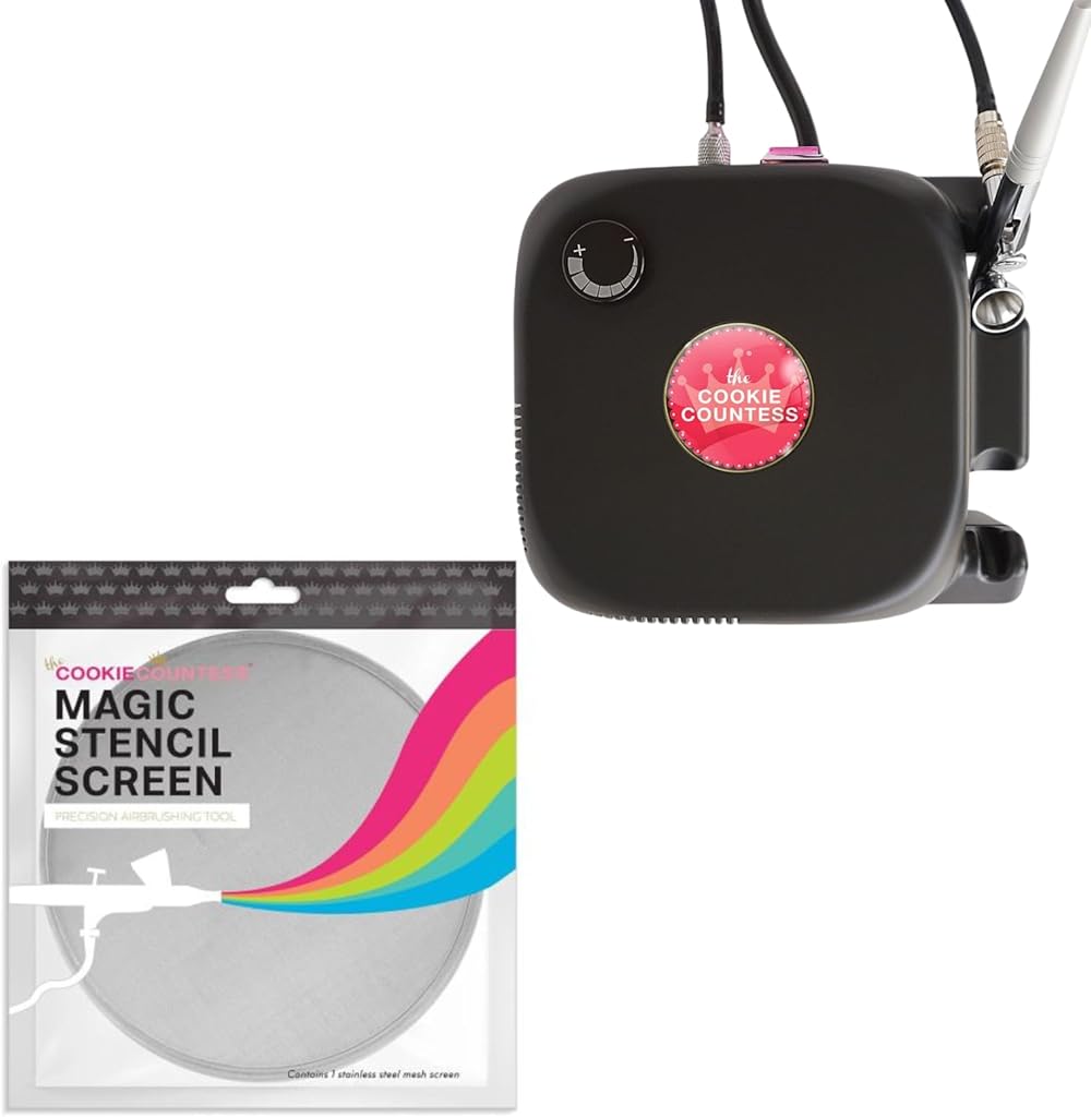 Cookie Countess Magic Screen Airbrushing Tool and Royale Max Airbrush System Bundle