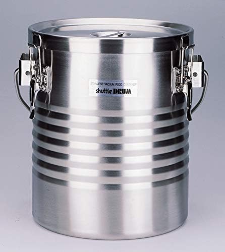 JIK-S10 18-8 Stainless Steel Vacuum Insulated Container [Shuttle Drum] with Hanging