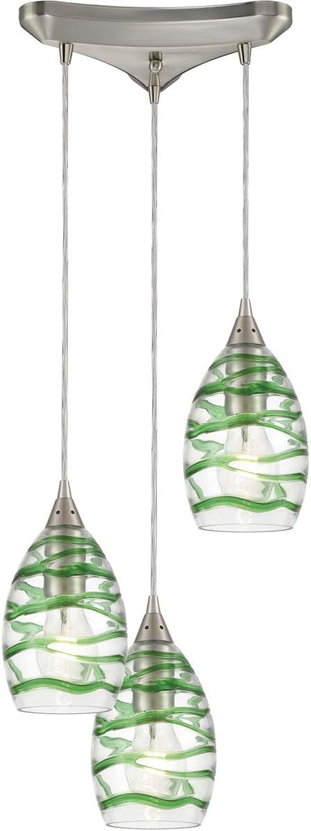 31762/3 Pendant Light, Satin Nickel